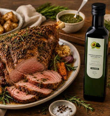 Rosemary Leg of Lamb with Ecovado Extra Virgin Avocado Oil